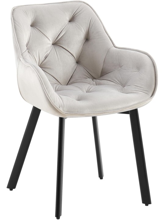 Antigo sametti ruokatuoli, harmaa