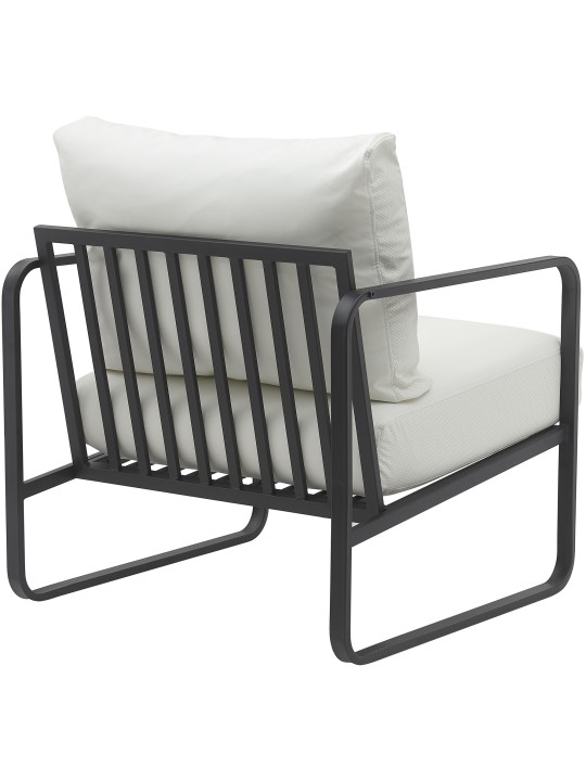 Lounger Manea keinonahkaa, valkoinen