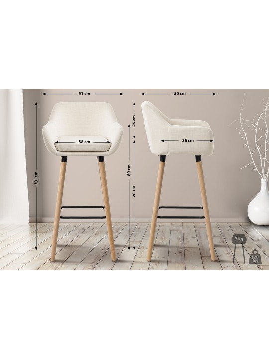 2 baarijakkaran setti Grant kangas, beige