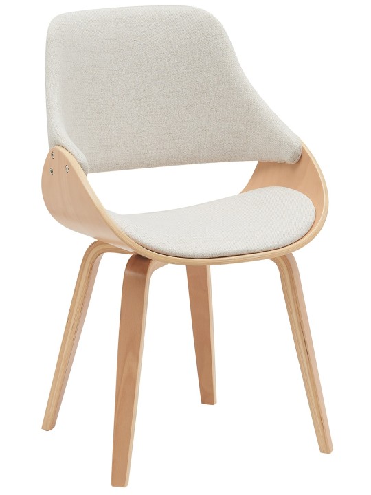 Ruokasalin tuoli Vangale kangasta, luonnonvärinen/kermanvärinen