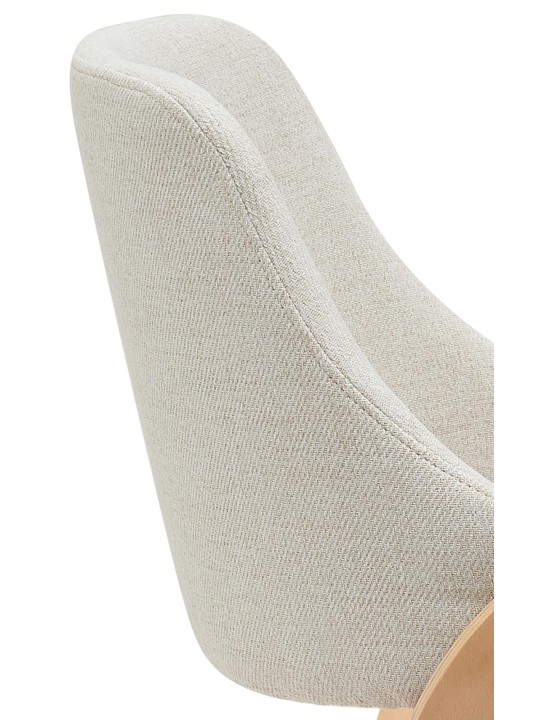 Ruokasalin tuoli Vangale kangasta, luonnonvärinen/kermanvärinen