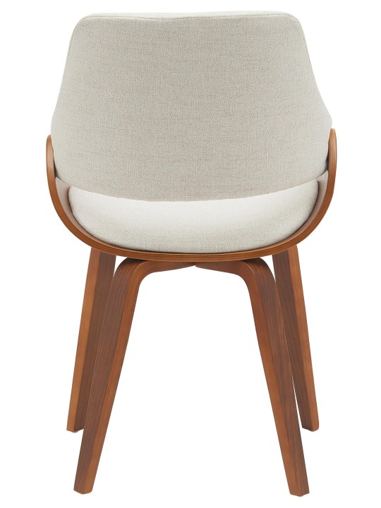 Ruokasalin tuoli Vangale kangasta, pähkinä/kermanvärinen