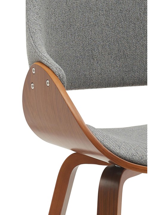 Ruokasalin tuoli Vangale kangasta, pähkinä/tummanharmaa