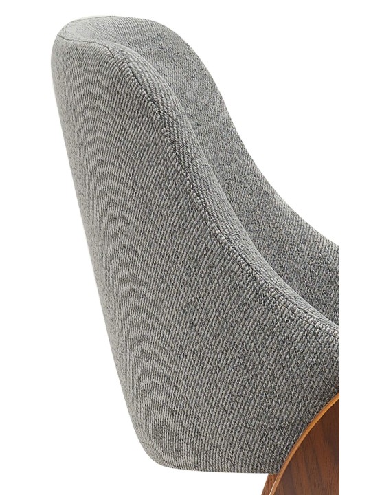 Ruokasalin tuoli Vangale kangasta, pähkinä/tummanharmaa