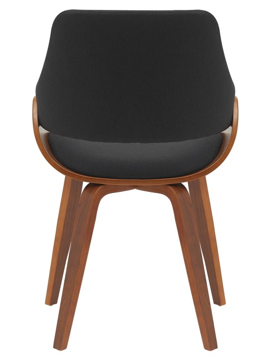 Ruokasalin tuoli Vangale kangasta, pähkinä/musta