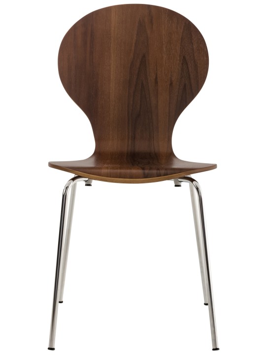 Sarja 2 kpl Diego vierailijatuolia, pähkinä