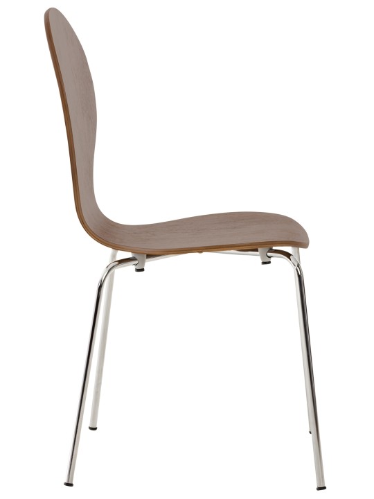 Sarja 2 kpl Diego vierailijatuolia, pähkinä