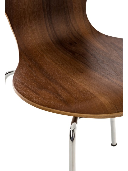 Sarja 2 kpl Diego vierailijatuolia, pähkinä