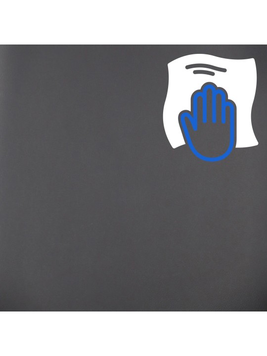 Työtuoli Burbank keinonahkaa, pähkinä/musta