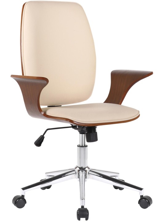 Työtuoli Burbank keinonahkaa, pähkinä/kermanvärinen Työtuoli Burbank keinonahkaa, pähkinä/kermanvärinen