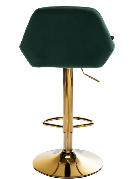 2 baarituolien sarja Braga Gold Velvet, tummanvihreä