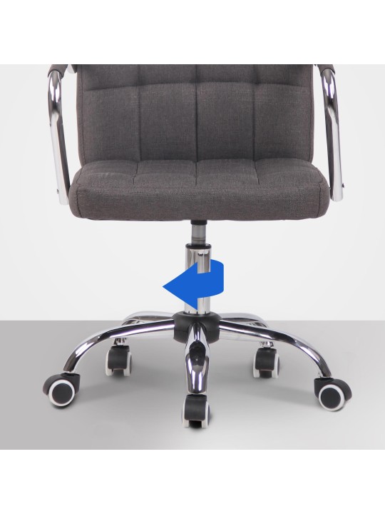 Työtuoli Terni kangasta, tummanharmaa