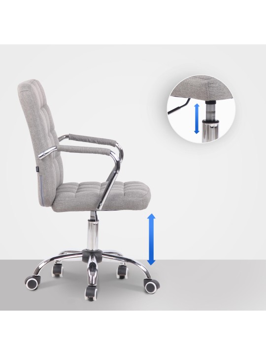 Työtuoli Terni kangasta, harmaa