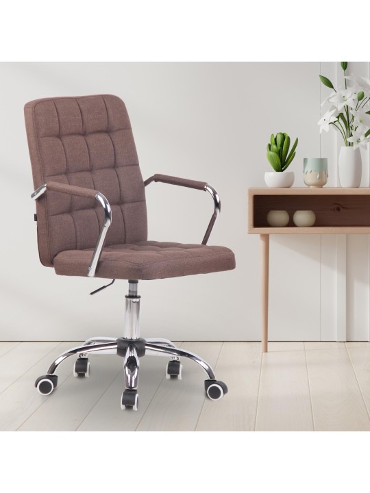 Työtuoli Terni kangasta, ruskea