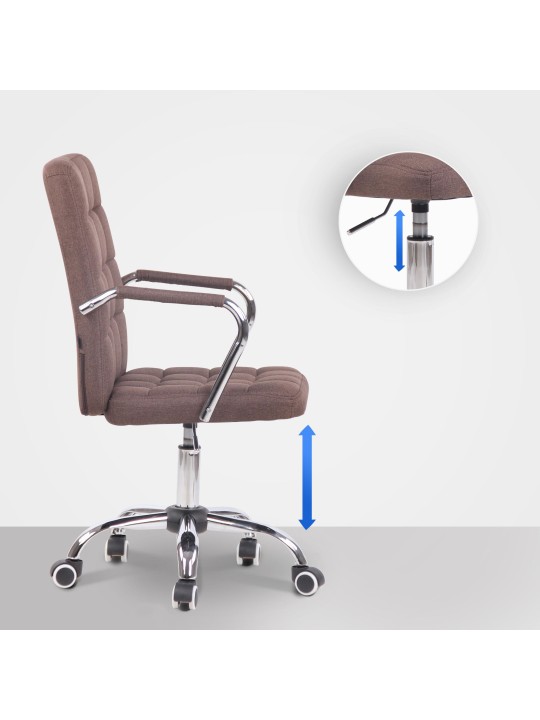 Työtuoli Terni kangasta, ruskea