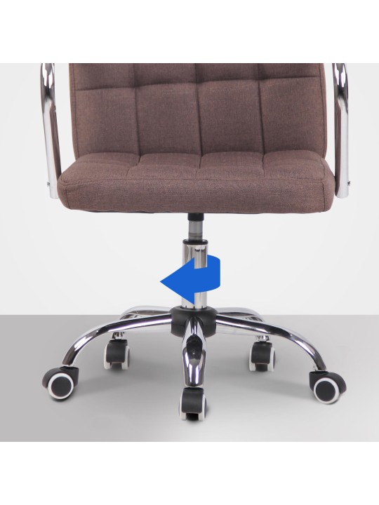 Työtuoli Terni kangasta, ruskea