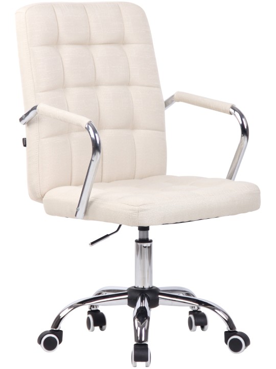 Työtuoli Terni kangasta, kermanvärinen