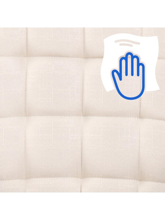 Työtuoli Terni kangasta, kermanvärinen