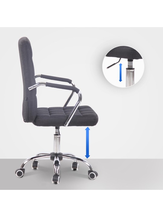 Työtuoli Terni kangasta, musta