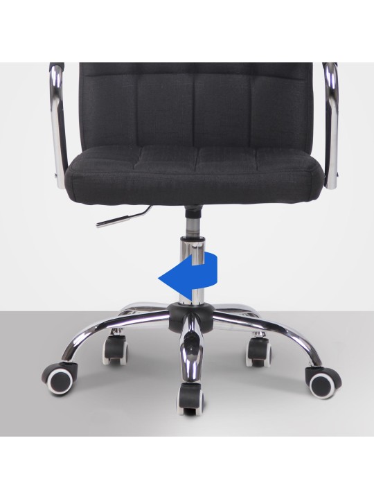 Työtuoli Terni kangasta, musta