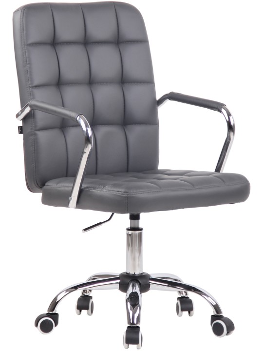 Työtuoli Terni keinonahkaa, harmaa