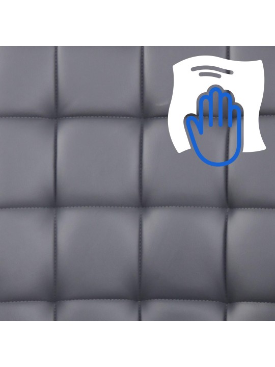 Työtuoli Terni keinonahkaa, harmaa