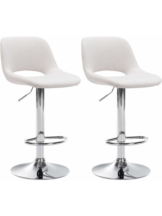 2 baarituolia Camden kangas kromi, kermanvärinen