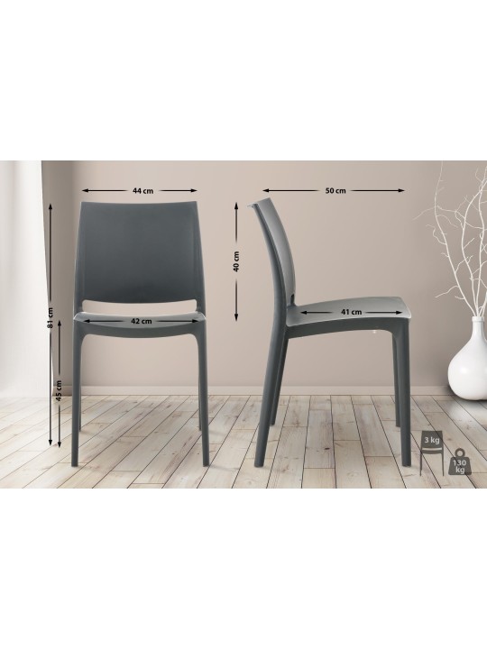 MAYA tuoli, tummanharmaa MAYA tuoli, tummanharmaa
