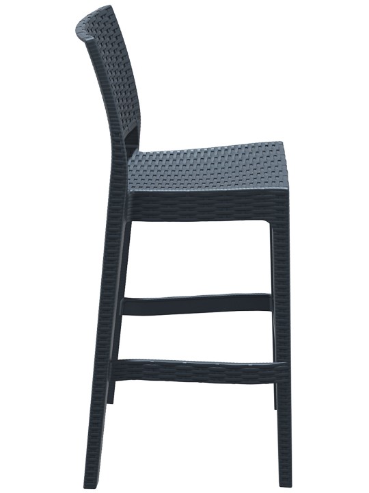 4 baarituolia Jamaica, tummanharmaa 4 baarituolia Jamaica, tummanharmaa