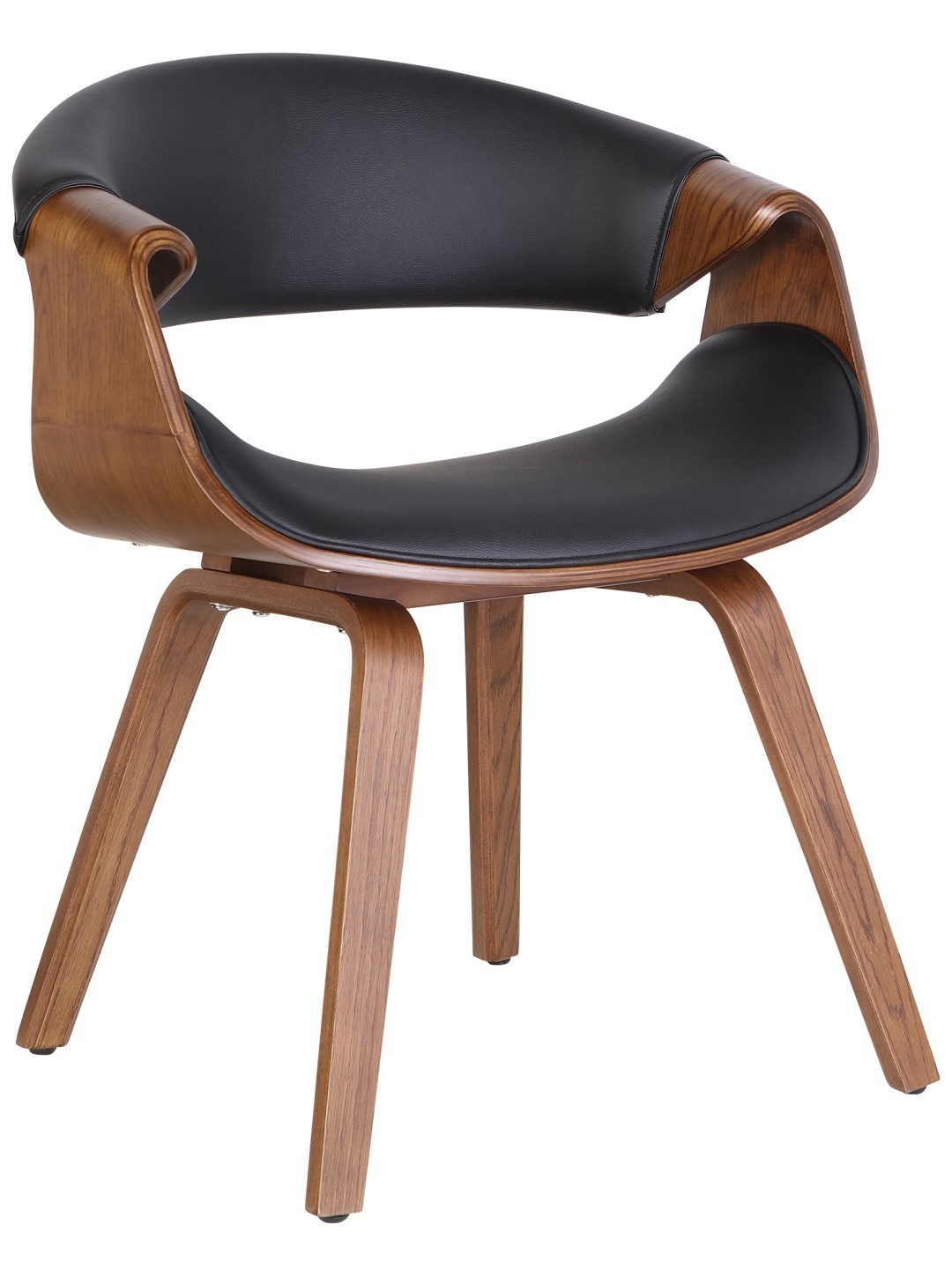 Ruokasalin tuoli Foley keinonahka tammi, musta