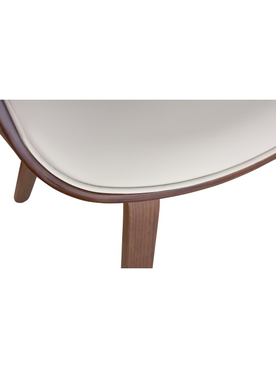 Ruokasalin tuoli Foley keinonahka tammi, kermanvärinen