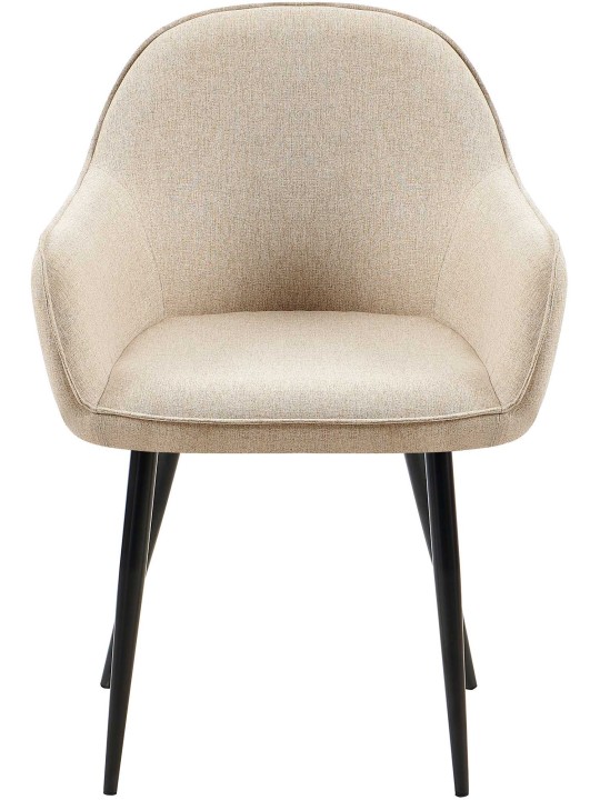 2 ruokapöydän tuolin setti Boise kangas, taupe