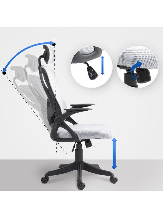 Taos työtuoli, harmaa