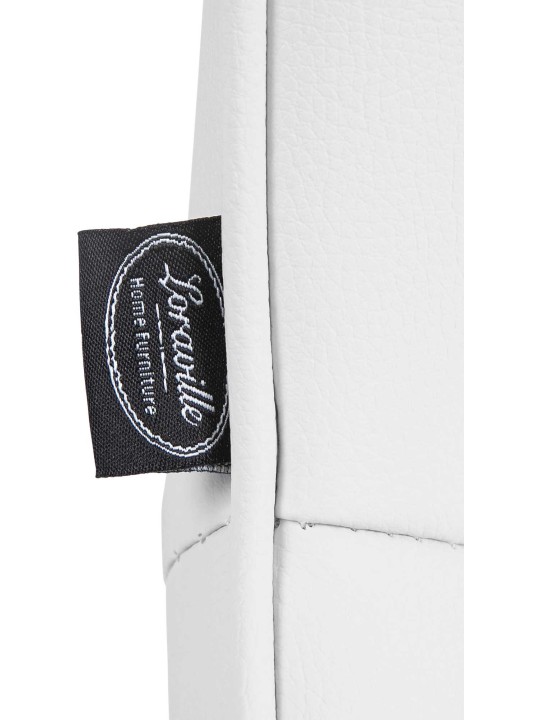 2 baarijakkaran setti Vonore keinonahkaa, valkoinen