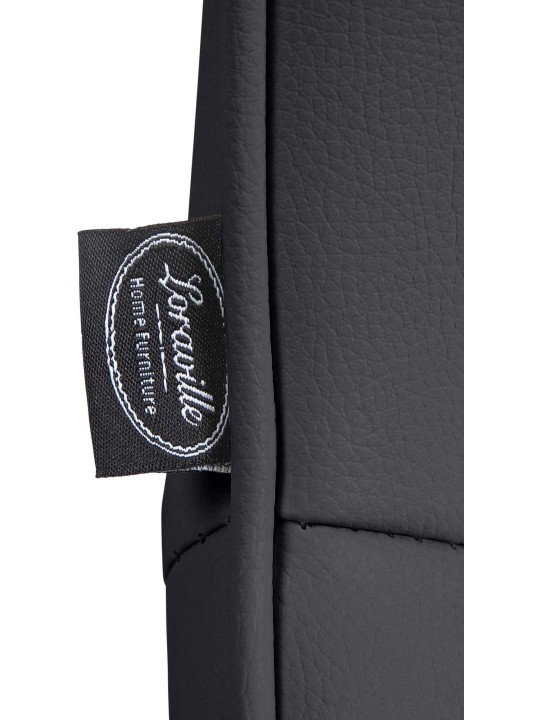 2 baarijakkaran setti Vonore keinonahkaa, musta