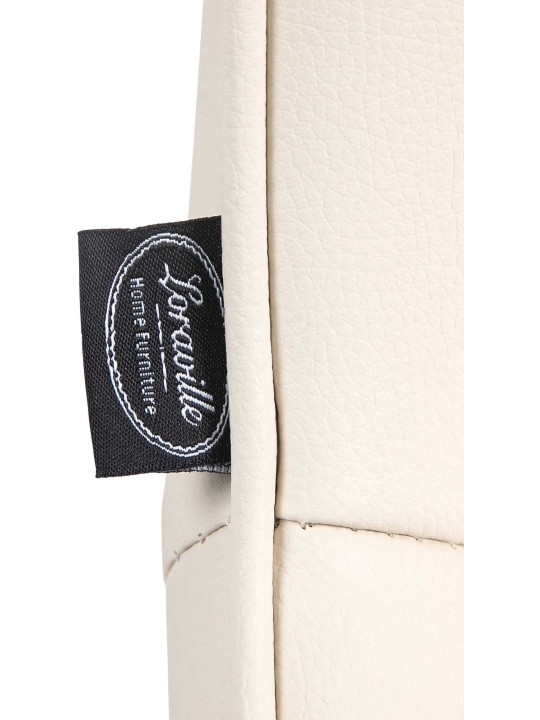 2 baarijakkaran setti Vonore keinonahkaa, kermanvärinen