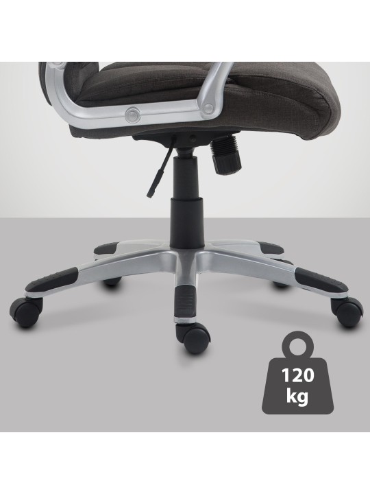 Työtuoli Texas V2 kangasta, tummanharmaa Työtuoli Texas V2 kangasta, tummanharmaa