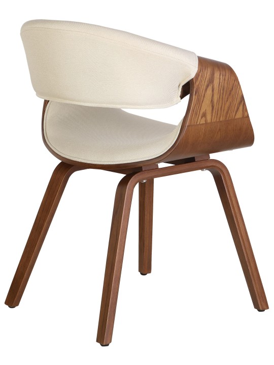 2 ruokapöydän tuolin sarja Foley Fabric, tammi/kermanvärinen