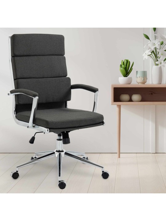 Cleveland-kankainen työtuoli, tummanharmaa