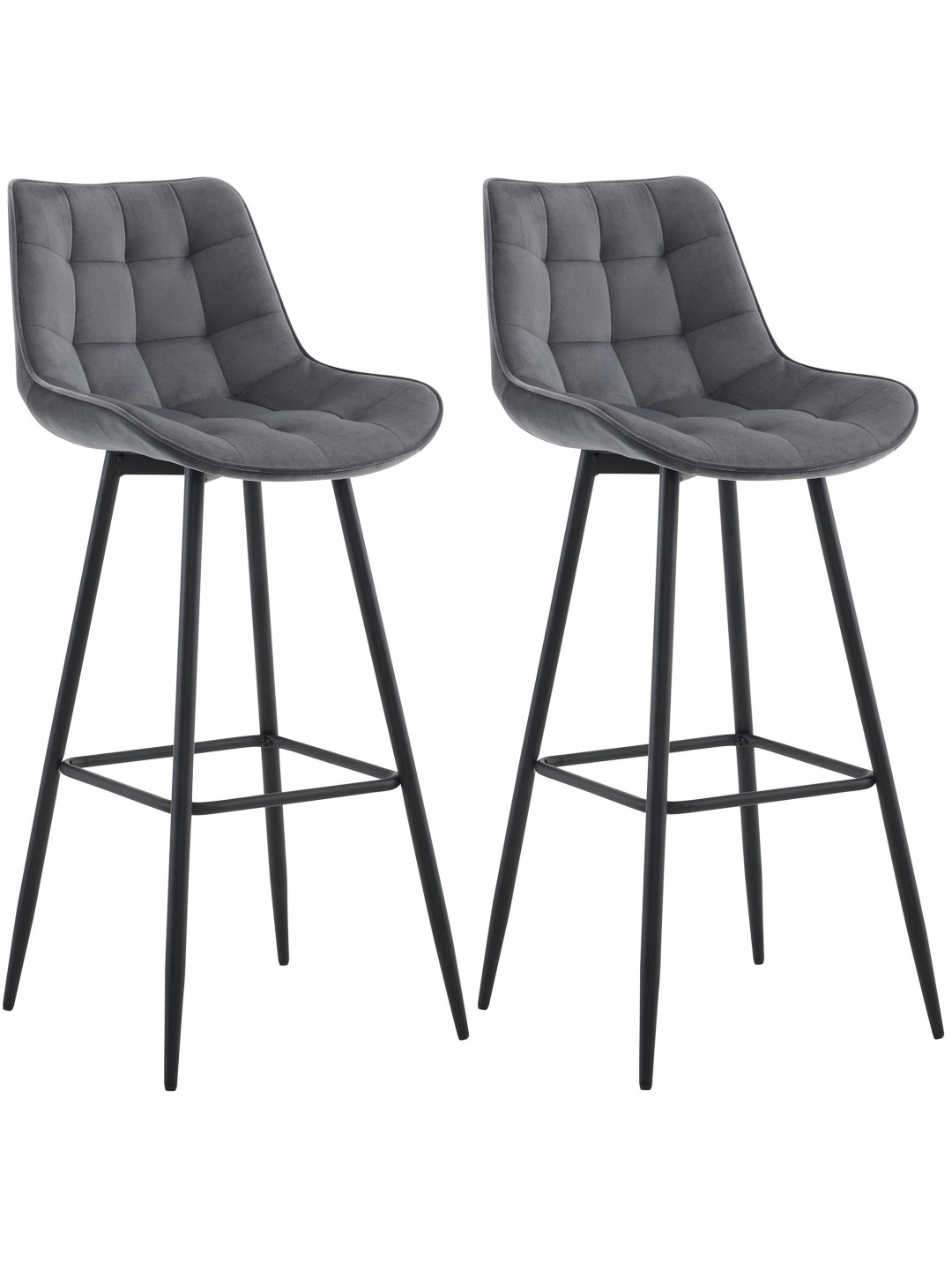 2 baarijakkaran sarja Dartford velvet, tummanharmaa