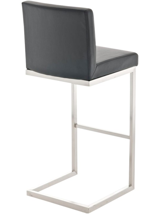 2 baarituolia Paros keinonahkaa, musta