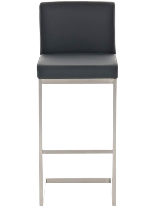 2 baarituolia Paros keinonahkaa, musta