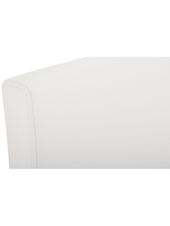 2 baarituolia Paros keinonahkaa, valkoinen