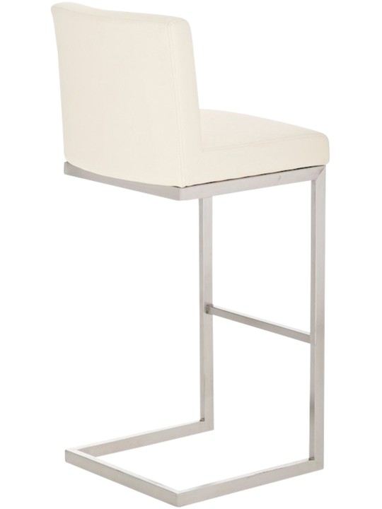 2 baarituolia Paros keinonahkaa, kermanvärinen