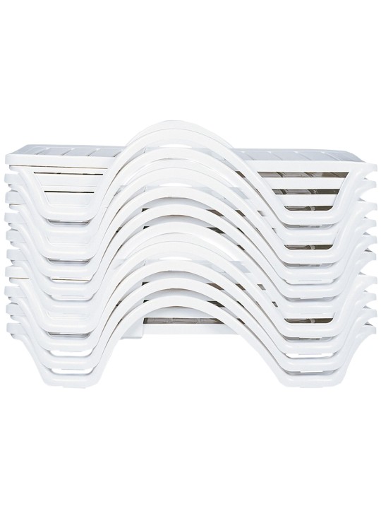 10 aurinkotuolin setti Havana, valkoinen 10 aurinkotuolin setti Havana, valkoinen