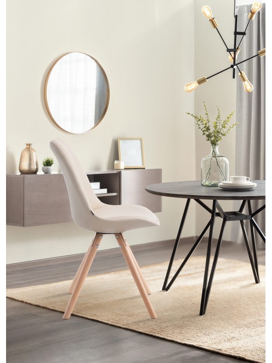 Laval Natura pyöreä vierailijatuoli, kermanvärinen