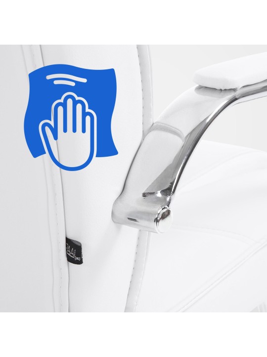 Attila vierailijatuoli, valkoinen