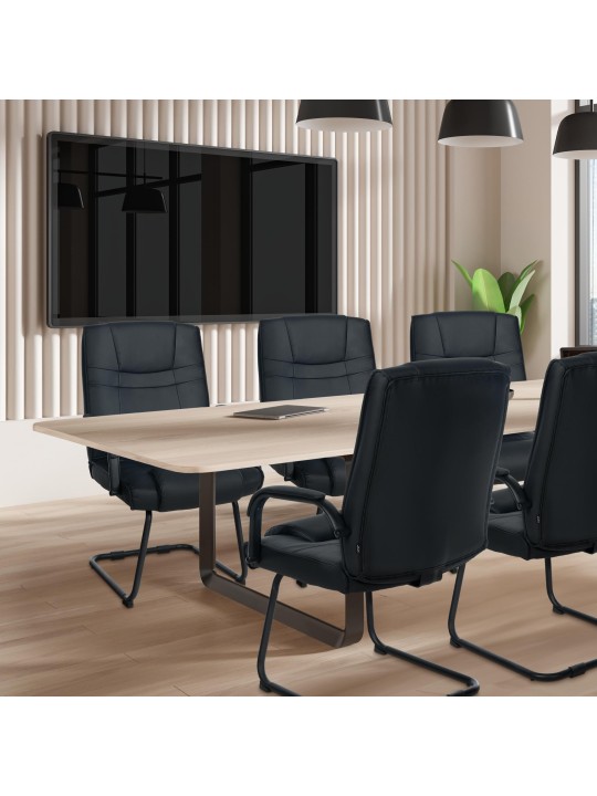 Attila vierailijatuoli, musta/musta