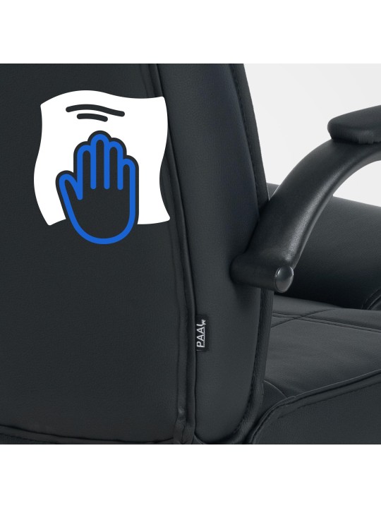 2 tuolin setti Attila, musta/musta