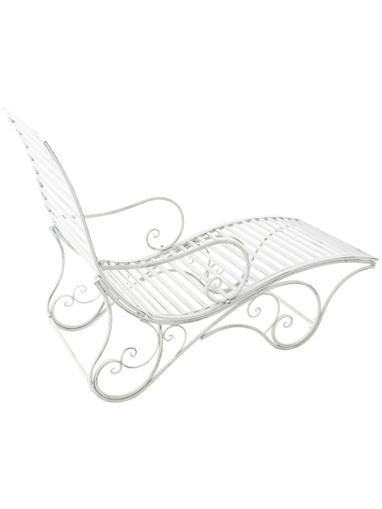 Amiensin puutarhatuoli, antiikkivalkoinen